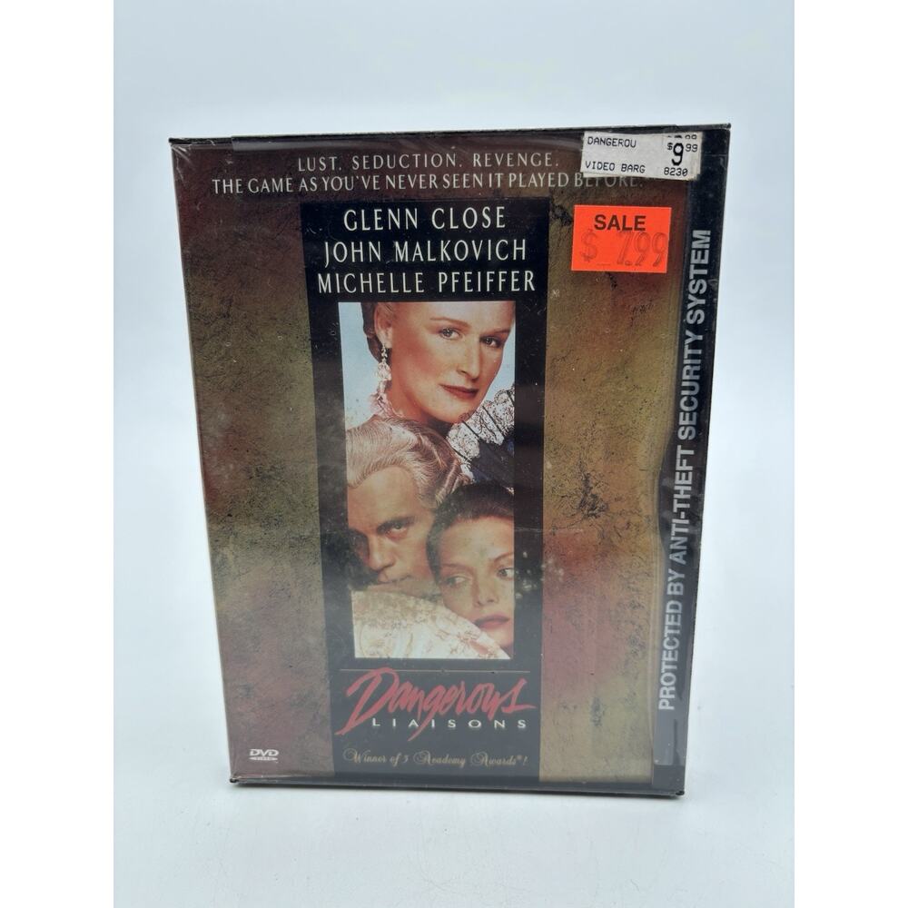 New. Dangerous Liaisons DVD 1997 BRAND NEW SEALED. Close, Malkovich, Pfeiffer!